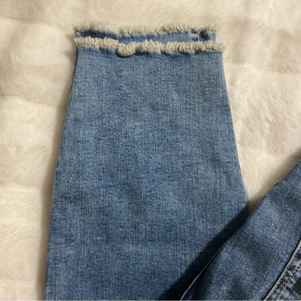 NWT Good American Good Waist Crop High Waist Raw Hem Stretch Jeans 16 - Picture 14 of 14